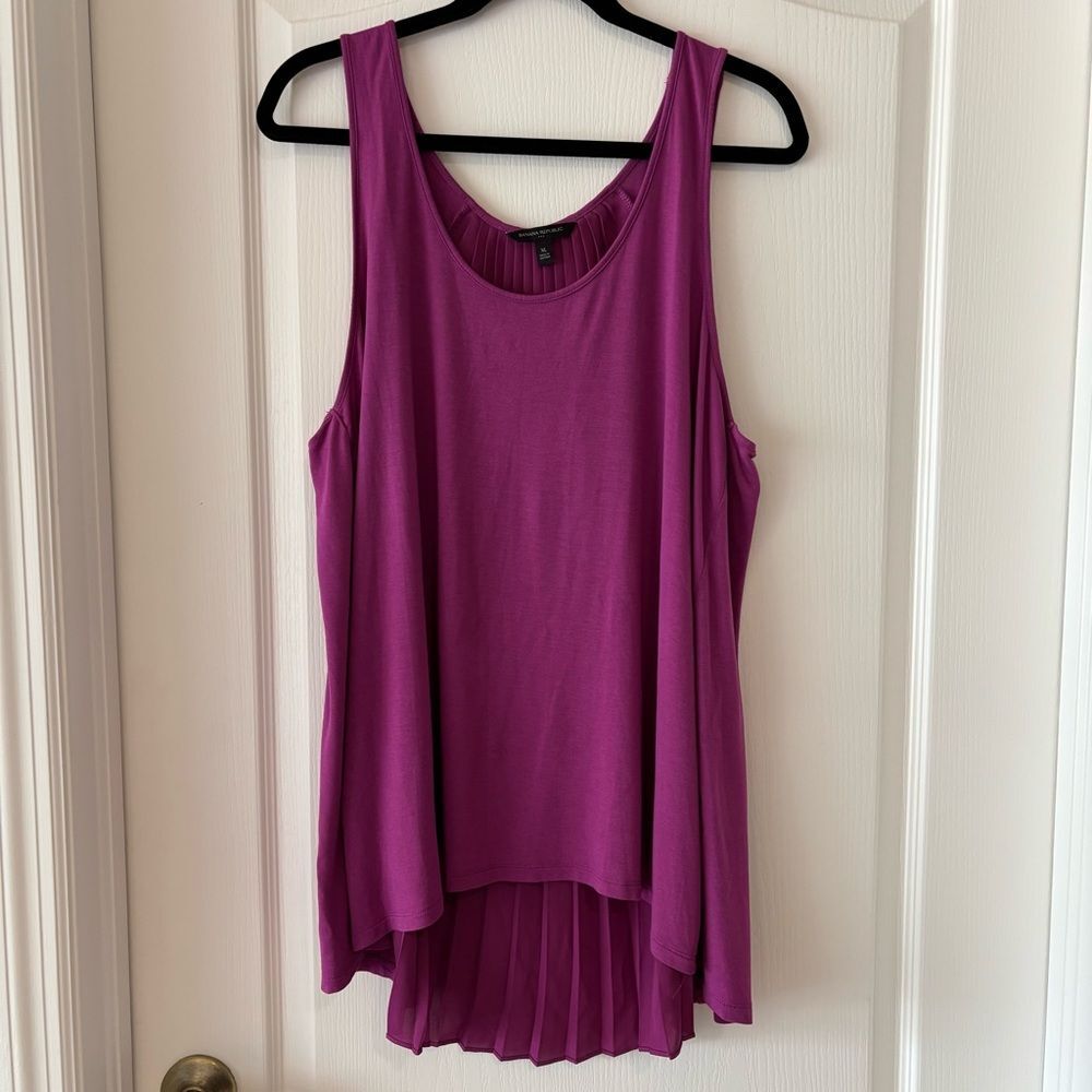 Banana Republic Purple Tank Top Size XL